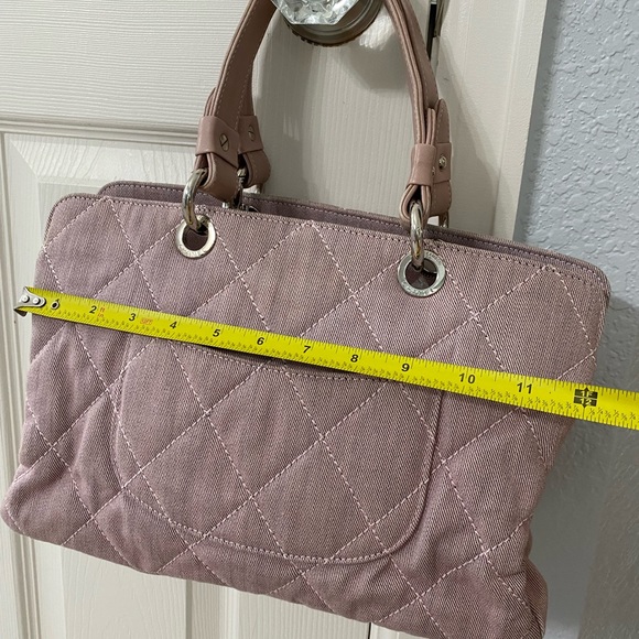 Authentic rare denim light pink Chanel bag - Picture 12 of 13